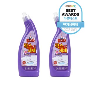 엘지생활건강 홈스타 락스와세제 후로랄파인, 750ml, 2개