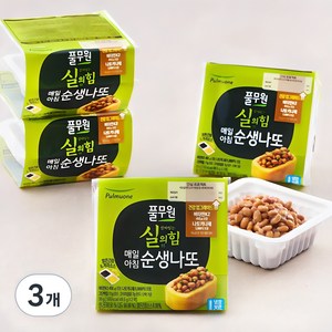 풀무원 실의 힘 매일아침 순생나또 8개입, 396g, 3개