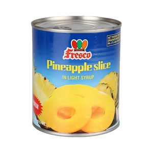 Fresco 파인애플 슬라이스 통조림, 830g, 1개