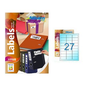 [올바른] 보호필름 -27칸(3X9), 27칸, 25개
