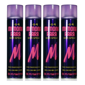 서울화장품 미모나 라라 헤어 스프레이, 300ml, 4개