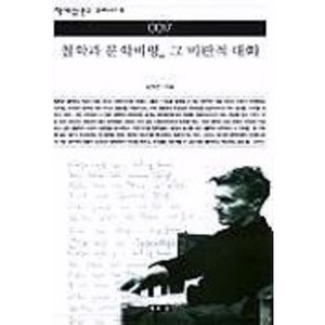 철학과 문학비평 그 비판적 대화(책세상문고 우리시대 7), 책세상, 김영건 저