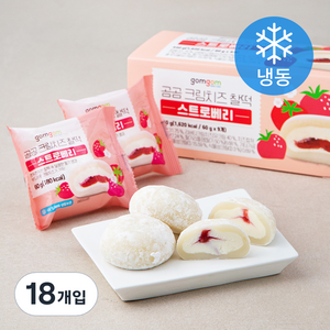 곰곰 크림치즈 찰떡 스트로베리, 60g, 18개입