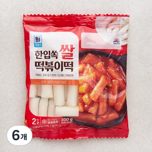 대림선 한입쏙 쌀 떡볶이떡, 300g, 6개