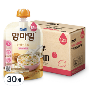 맘마밀 매일 안심이유식, 100g, 30개, 혼합맛(가리비/두부)