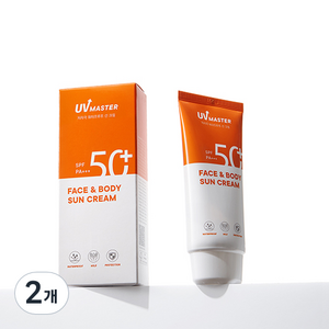 토니모리 유브이마스터 페이스앤바디 선크림 SPF50+ PA+++, 80ml, 2개