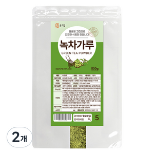 윤고집 보성 녹차 가루, 2개, 500g, 1개입