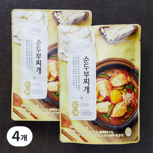 신세계푸드 호텔컬렉션 에센셜 순두부찌개 냉장, 450g, 4개