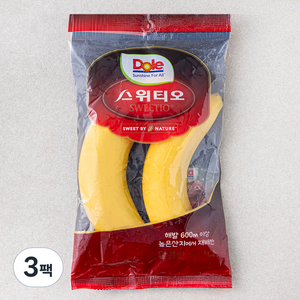 돌 스위티오 바나나 2입봉, 240g, 3팩