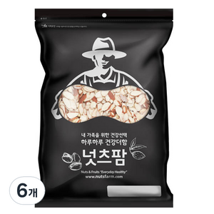 넛츠팜 아몬드 슬라이스, 100g, 6개