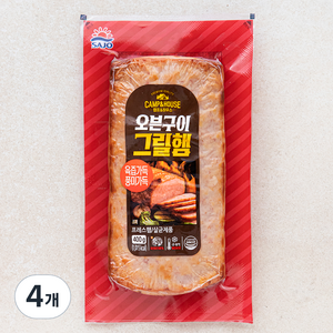 사조 오븐구이 그릴햄, 400g, 4개