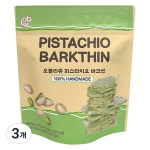 오블리쥬 피스타치오 바크씬, 90g, 3개