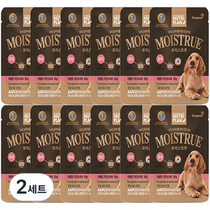 동원뉴트리플랜 어덜트 강아지 모이스트루 주식파우치, 닭+L-테아린, 80g, 24개