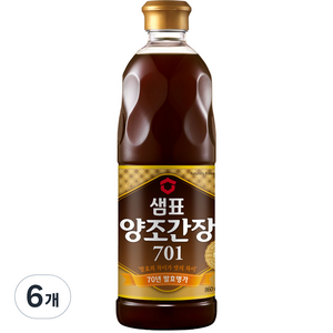 샘표 양조간장 701, 860ml, 6개