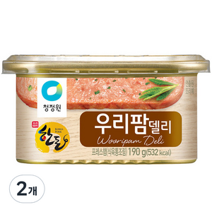 청정원 우리팜 델리 한돈, 190g, 2개