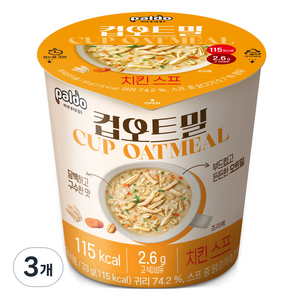 팔도 컵오트밀 치킨스프, 33g, 3개