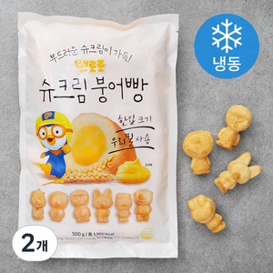 뽀로로 슈크림 붕어빵 (냉동), 2개, 500g