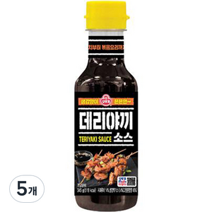 오뚜기 데리야끼 소스, 345g, 5개