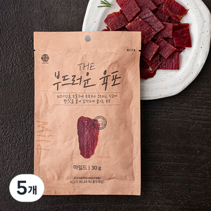 육포공방 THE 부드러운 육포 마일드, 30g, 5개