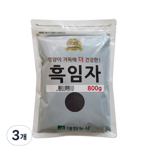 대한농산 흑임자, 800g, 3개