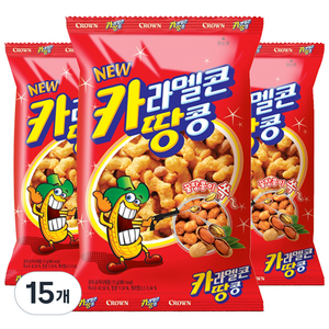 크라운 카라멜콘 땅콩, 72g, 15개