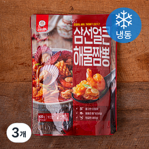 천일냉동 삼선얼큰 해물짬뽕 1인분 (냉동), 420g, 3개