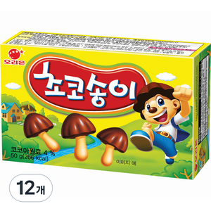 오리온 초코송이, 50g, 12개