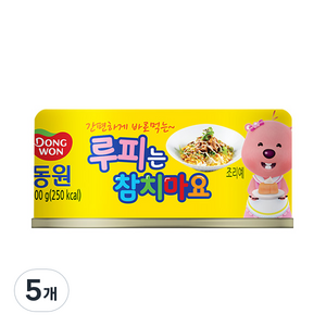 동원참치 루피는 참치마요, 100g, 5개