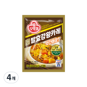 오뚜기 백세 발효 강황 카레, 80g, 4개