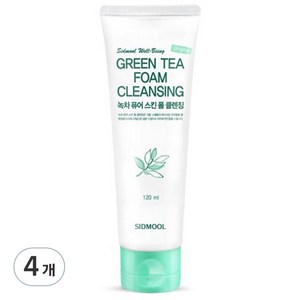 시드물 녹차 퓨어 스킨 폼클렌징, 120ml, 4개