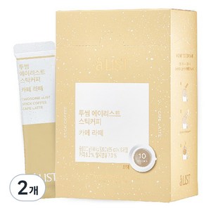 aLIST 투썸플레이스 스틱커피 카페라떼, 20g, 10개입, 2개