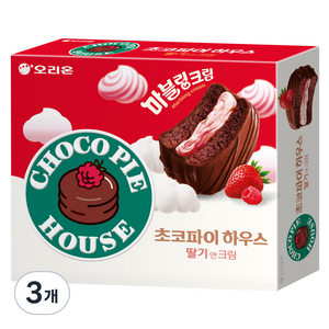 초코파이 하우스 딸기앤크림, 408g, 3개