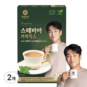 맥널티커피 스테비아 커피믹스, 9.5g, 30개입, 2개