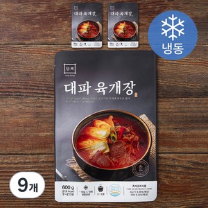 담뿍 대파 육개장 (냉동), 600g, 9개