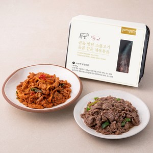 곰곰 양념 소불고기 500g + 곰곰 한돈 제육볶음 400g (냉장), 900g, 1개