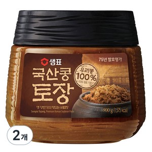 샘표 국산콩 토장, 900g, 2개