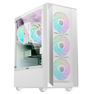 포유컴퓨터 2024 게임용 조립PC 라이젠5 라이젠 7000 시리즈 지포스 RTX 4060 Ti, 화이트, TR753246tiW, 1TB, 32GB, Fee DOS