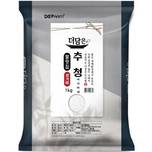 더담은 2024년산 햅쌀 경기미 추청 아끼바레 쌀 특등급, 1kg, 1개