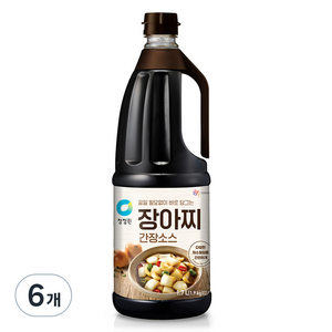 청정원 장아찌 간장소스, 1.7L, 6개