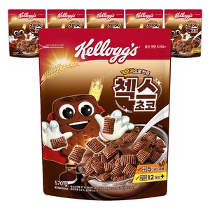 첵스초코 오곡으로 만든 시리얼, 570g, 6개