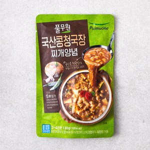 풀무원 국산콩 청국장 찌개양념, 130g, 1개