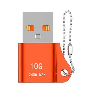 잇곰 스마트 IG USB A타입-C타입 변환 젠더, 2.7cm, 1개, 오렌지