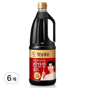 햇살담은 두번 달여 더 진한 진간장 골드, 1.7L, 6개