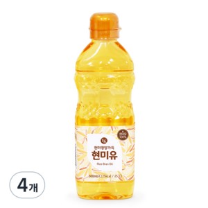 세림현미유 티케이 현미유, 500ml, 4개