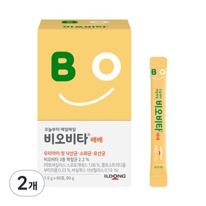 비오비타 배배 우리아이 첫 낙산균 소화균 유산균, 90g, 2개