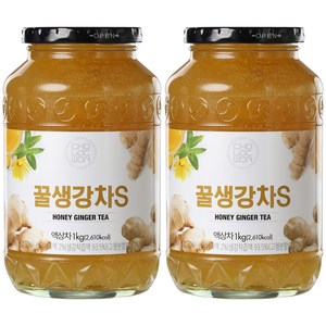 초록원 꿀생강차 S, 1kg, 2개