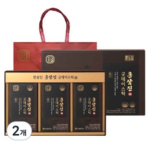 한삼인 홍삼진 굿데이스틱 30p, 300ml, 2개