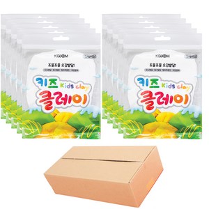 키뿜 키즈 클레이 10p, 흰색, 50g, 1세트