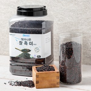 씻어나온 찰흑미, 4kg, 1통