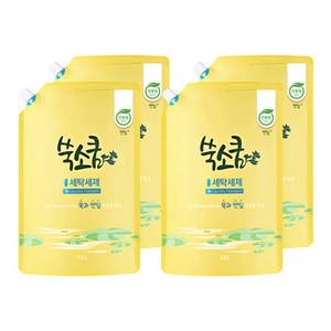 쑥소쿰 연잎 세탁세제, 4개, 1.6L